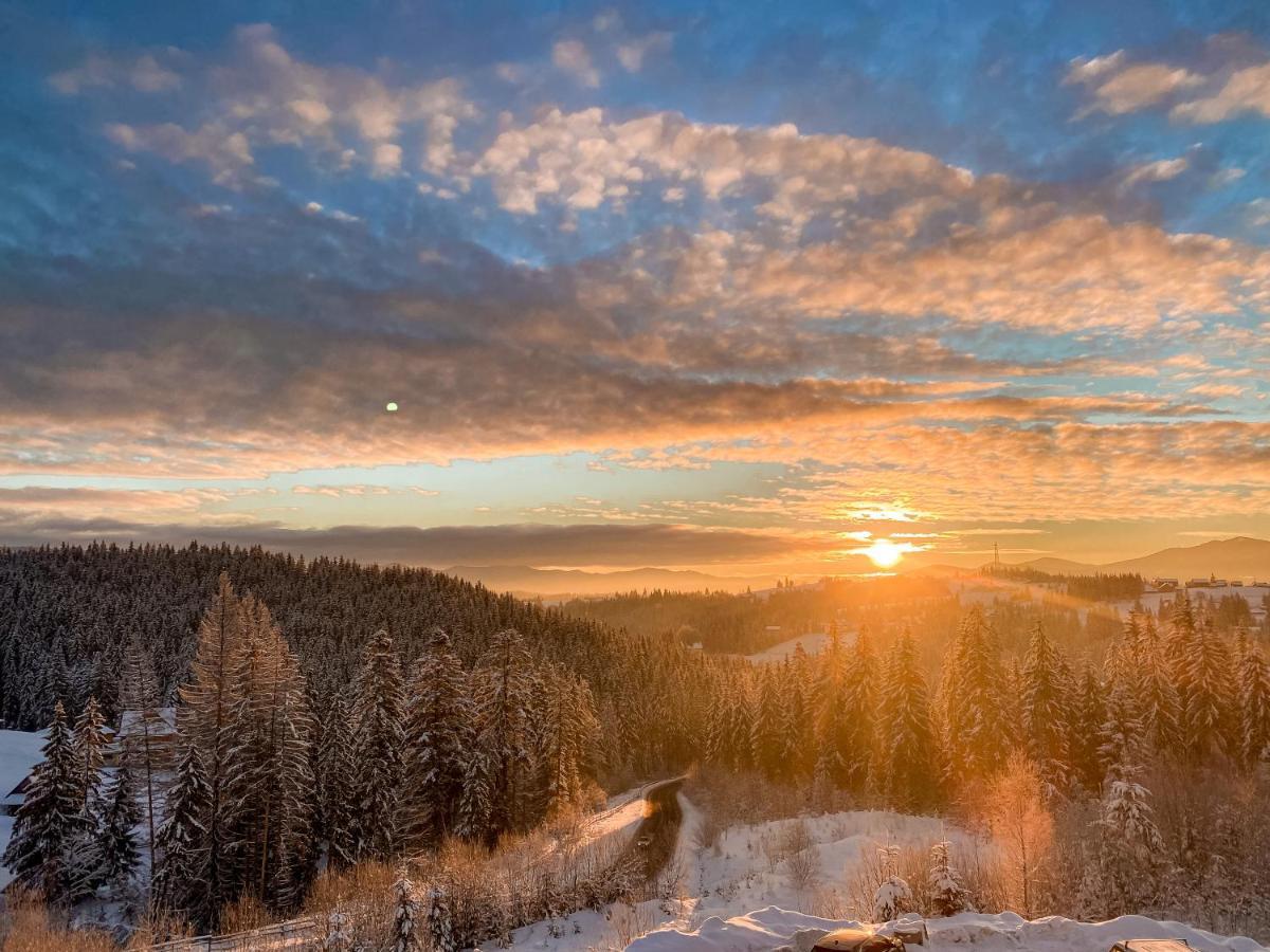 Rich Oak - Готель З Відкритим Панорамний Басейном Yablunytsya Bagian luar foto